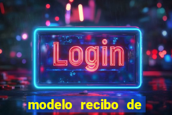 modelo recibo de pagamento autonomo